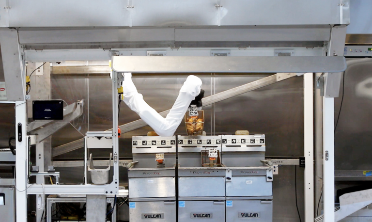 Estación de fritura robotizada